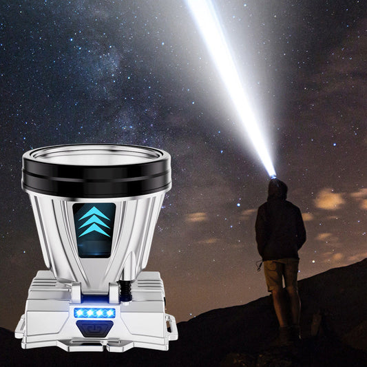 🔥2026 Super attrezzatura per uso esterno🔥Lampada frontale ricaricabile super potente ad alta intensità luminosa