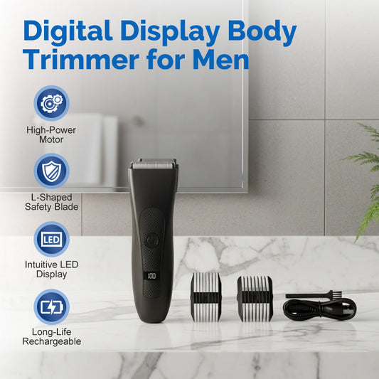 Trimmer per il corpo con display digitale per uomo