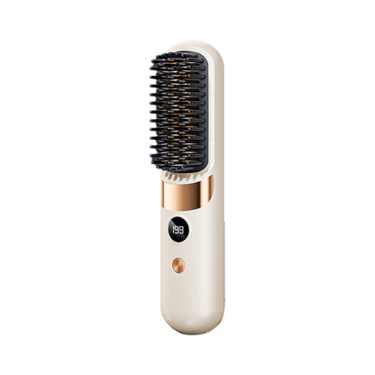 💇‍♀️🔥 57% OFF – Spazzola Lisciante 3-in-1🔥  Senza Fili – liscia, arriccia, districca – USB-C, 4 livelli – capelli perfetti ovunque! ✨