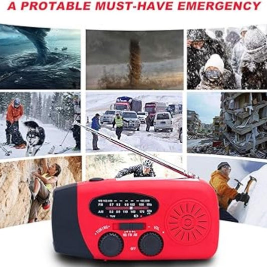 📻 55% DI SCONTO! ☀️ Radio Portatile Solare – Emergenza, Multifunzione & Ricarica USB per Outdoor/Survival 🔋