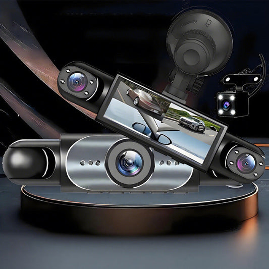 🔈🔈SCONTO DEL 71%!🚗🔥 Dashcam con sorveglianza del parco 24 ore su 24 e visione notturna: HD 1080P, vista a 360° e registrazione automatica in loop! 📹