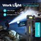 🎉 🔥 OFFERTA LIMITATA – 50% DI SCONTO!🔦🏕️Lampada da lavoro a LED con testa rotante a 180°🔋⚡