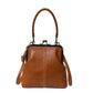 👜 SCONTO DEL 60% ORA! 💋 Borsa a tracolla da donna con chiusura Kiss Lock e manico superiore – Chiusura vintage in ottone e forma strutturata – Tracolla removibile, perfetta per l'uso quotidiano o per una cena romantica ✨