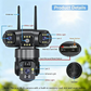 📢📢 63% OFF !!! ⏰ Telecamera di sicurezza Wi-Fi esterna 6K 9MP | 3 obiettivi, PTZ 360° | IP66 impermeabile, Visione notturna a colori, Audio bidirezionale, Motion Tracking