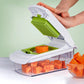 💎 -65% su Set Affettatrice Multifunzionale！💎 7 Lame Intercambiabili, Lavabile in Lavastoviglie & Acciaio Inox Alimentare per una Preparazione Rapida dei Pasti✨