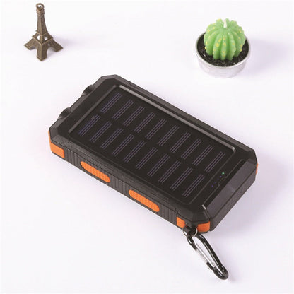 ☀️Powerbank solare da 10000 mAh, caricabatterie solare con doppia lampada a LED, powerbank da viaggio e campeggio #TOP PICKS
