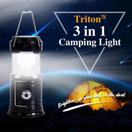 🥳SCELTA TOP DEL 2026🥳 Lanterna da campeggio LED con fiamma – lanterna e torcia 3-in-1, modalità fiamma tremolante – retrattile, portatile, ricaricabile a energia solare e USB! 🔦💨