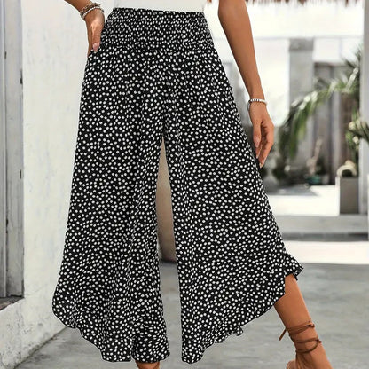🎁Novità 50% DI SCONTO💥Pantaloni larghi a vita alta fluida da donna – Snellenti, comodi ed eleganti