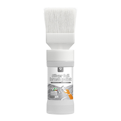 🔥Offerta limitata: sconto del 50%⏰🖌️🏠Vernice metallizzata argento a base d'acqua con pennello integrato💥👍