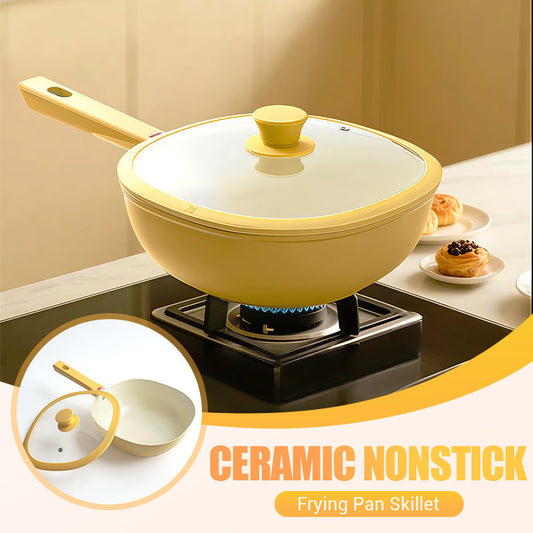 🔥62% DI SCONTO 💥Padella antiaderente in ceramica con coperchio