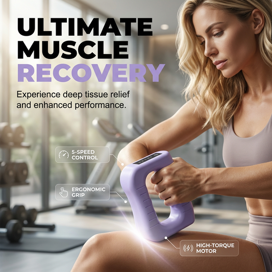 🧖‍♀️ Massaggiatore manuale professionale per il modellamento del corpo – Senza fili e potente per snellire, rassodare la pelle e rilassare i muscoli – Elastico per capelli GRATIS incluso! 🎁💪✨