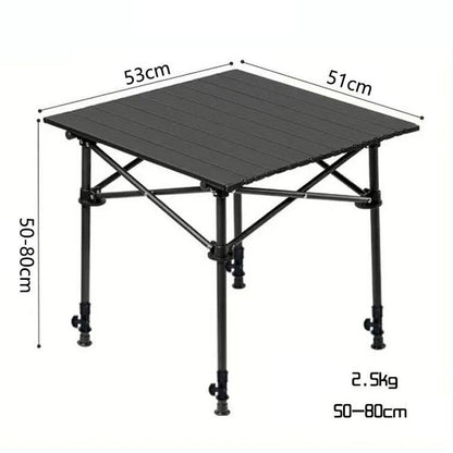【🏕️Offerta limitata – SCONTO DEL 64%!】🪑 Tavolo da campeggio portatile – Pieghevole, stabile e veloce da montare – Ideale per il campeggio, i picnic e la spiaggia ☀️