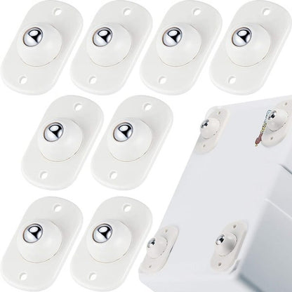 🛋️50% DI SCONTO ORA! Ruote a Sfera Universali in Acciaio Inox – Rotelle Adesive per Mobili, Rotazione 360°, Mini Rotelle Autoadesive per Scatole, Comodini, Cestini e Vasi