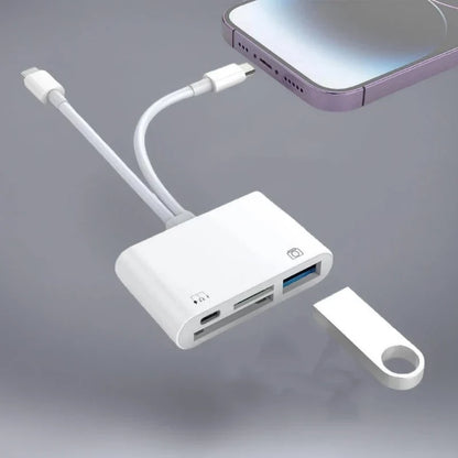 💾🔌 Lettore di schede di memoria USB-C 3-in-1 – SCONTO DEL 50%! Legge schede SD, microSD e CF – plug & play, trasferimento veloce. 🔥📱