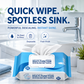 🧊🔥SCONTO DEL 50% PER UN PERIODO LIMITATO!🔥🧼 2+1 GRATIS – Salviette detergenti anticalcare per il bagno – Pulizia rapida e senza aloni ✨