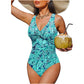🥳Mega Saldi 2026🥳💞 Oltre 50.000 unità vendute! 👵🏖️ Sconto del 49%! Costume da bagno da donna con design arricciato contenitivo e un elegante dettaglio con nodo sul davanti. Perfetto per la piscina o la spiaggia. 🌊💕