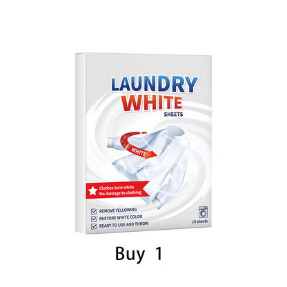 🎁🔥Acquista 1, Ricevi 1 Gratis – Offerta a Tempo Limitato! 💥 Fogli sbiancanti per bucato a pulizia profonda ✨🧺 Potente smacchiatore per tessuti e fogli detergenti per un bucato più brillante