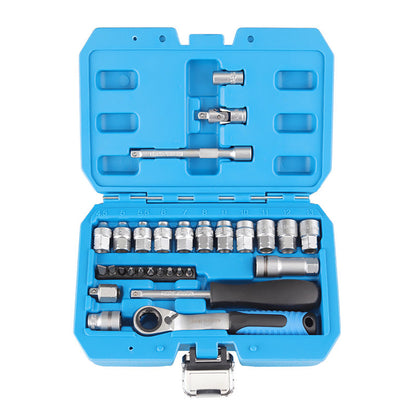 🔧 SCONTO 60%! 🛠️ Kit Chiave a Cricchetto 29 Pezzi – Acciaio Cromo-Vanadio – Bussole & Inserti per Fai da Te & Auto