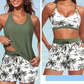 ⏰ 🔥55% DI SCONTO👙🌊Set da bagno da donna in 3 pezzi: tankini con pantaloncini🤸