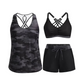 ⏰ 🔥55% DI SCONTO👙🌊Set da bagno da donna in 3 pezzi: tankini con pantaloncini🤸