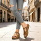 ✨ULTIMO GIORNO SCONTO DEL 50% – Sandali con zeppa e intagli | Un must per l'estate ☀️ | Supporto per l'arco plantare, tessuto morbido, vestibilità regolabile 👡