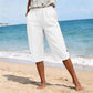 Pantaloni Capri Casual Estivi Traspiranti da Donna