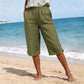 Pantaloni Capri Casual Estivi Traspiranti da Donna
