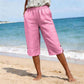 Pantaloni Capri Casual Estivi Traspiranti da Donna