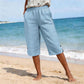Pantaloni Capri Casual Estivi Traspiranti da Donna