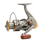 🎣💪 SCONTO DEL 50%! È come avere tra le mani una fionda morbida come la seta che non si annoda mai! Bobina lavorata a CNC, ingranaggio principale in rame, lancia più lontano di quanto avresti mai osato sognare