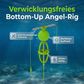 🎣💪 Sistema di pesca con cestino per esche "bottom-up" – il design intelligente che elimina i grovigli! 🚫🌀🐟✨