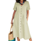 🎉 SALDO A TEMPO LIMITATO -54%! 💕 Abito midi dalla vestibilità morbida e leggera, perfetto per l'estate 👗🌿🌞