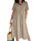 🎉 SALDO A TEMPO LIMITATO -54%! 💕 Abito midi dalla vestibilità morbida e leggera, perfetto per l'estate 👗🌿🌞