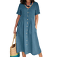 🎉 SALDO A TEMPO LIMITATO -54%! 💕 Abito midi dalla vestibilità morbida e leggera, perfetto per l'estate 👗🌿🌞