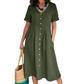 🎉 SALDO A TEMPO LIMITATO -54%! 💕 Abito midi dalla vestibilità morbida e leggera, perfetto per l'estate 👗🌿🌞