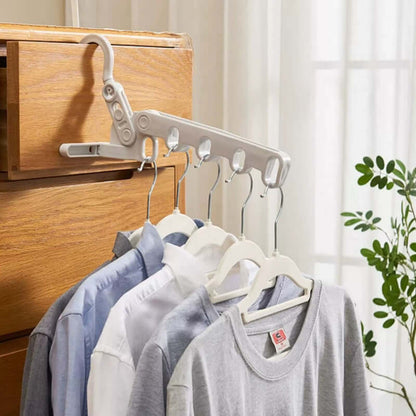 🔥Vendita Calda 50% DI SCONTO🔥🧥 Appendiabiti pieghevole – 5 ganci, salvaspazio, ideale per i viaggi!