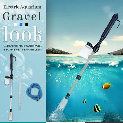🐠 57% SCONTO! 🔥 Pulitore Elettrico per Ghiaia per Acquario – Pulizia Senza Sforzo di Ghiaia e Substrato – Aspira Sporco, Residui di Cibo e Depositi – Ideale per Acquari d'Acqua Dolce e Salata – Risparmia Tempo e Preserva la Qualità dell'Acqua