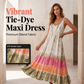 🔥OFFERTA SPECIALE 50% DI SCONTO🔥Abito Maxi Tie-Dye Estivo da Donna Senza Maniche Vestito da Spiaggia