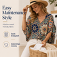 💥【OFFERTA LIMITATA 50% DI SCONTO】🔥 Top con Stampa Mandala e Maniche a Pipistrello | Stampa Digitale Indelebile | Vestibilità Rilassata e Traspirante | Anti-piega & Senza Stiratura | Più Colori S-2XL