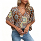 💥【OFFERTA LIMITATA 50% DI SCONTO】🔥 Top con Stampa Mandala e Maniche a Pipistrello | Stampa Digitale Indelebile | Vestibilità Rilassata e Traspirante | Anti-piega & Senza Stiratura | Più Colori S-2XL