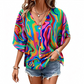 💥【OFFERTA LIMITATA 50% DI SCONTO】🔥 Top con Stampa Mandala e Maniche a Pipistrello | Stampa Digitale Indelebile | Vestibilità Rilassata e Traspirante | Anti-piega & Senza Stiratura | Più Colori S-2XL