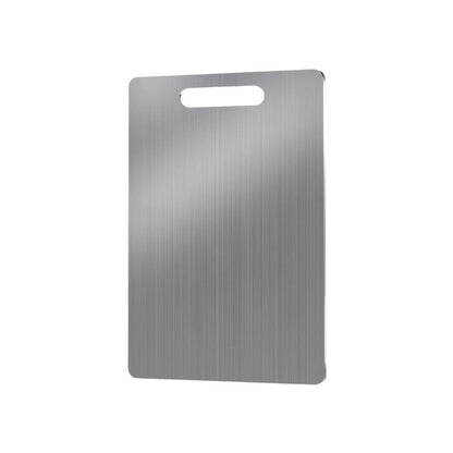 🔪 Tagliere in Acciaio Inox 304 Antibatterico e Antimuffa – Doppia Faccia, Facile da Pulire, Superficie Igienica, Maniglie Ergonomics, Varie Misure