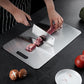 🔪 Tagliere in Acciaio Inox 304 Antibatterico e Antimuffa – Doppia Faccia, Facile da Pulire, Superficie Igienica, Maniglie Ergonomics, Varie Misure