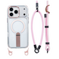 📱 Sconto del 67%! Custodia multifunzione per iPhone con supporto pieghevole, cordino regolabile e ricarica magnetica. Antiurto ed elegante! ✨🔋