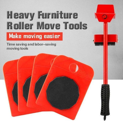 🛋️ Kit Sposta Mobili Pesanti con Leva e Rulli ✨ | Ruote Girevoli a 360° con Portata Fino a 360kg 🛞 | Sposta Divani ed Elettrodomestici da Solo 🦾 | Set Completo 8 Pezzi 📦