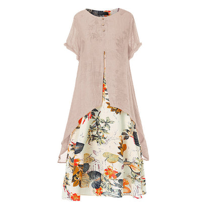 🔥 OFFERTA LIMITATA – 50% DI SCONTO!📌Abito casual da donna a fiori con effetto a strati