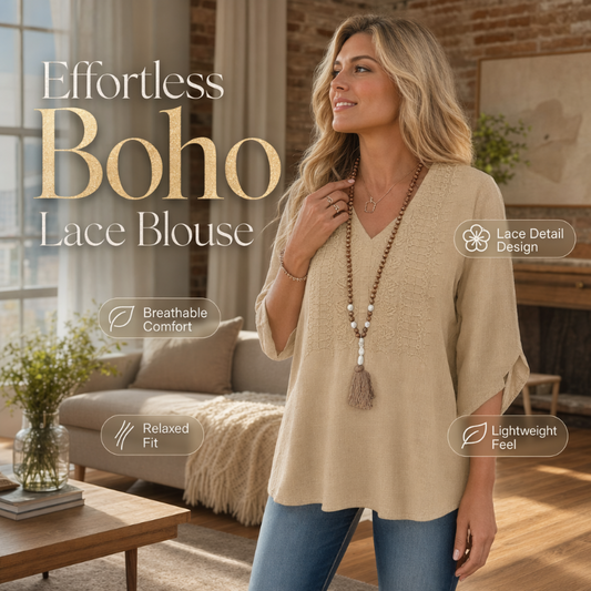 🔥 60% DI SCONTO – OFFERTA LIMITATA! Top Casual da Donna con Scollo a V e Ricami 👚✨
