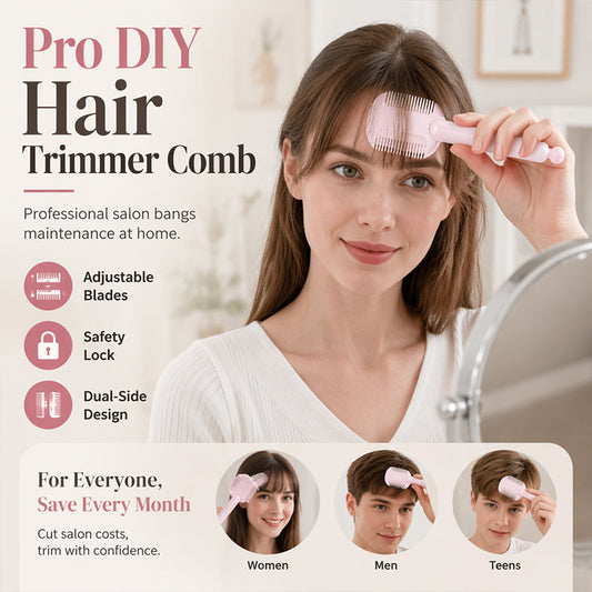 🎉 🔥 OFFERTA LIMITATA – 50% DI SCONTO!🔥✂️Pettine portatile a doppio uso per il taglio dei capelli