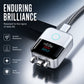 ⚡ Caricabatterie intelligente USB-C con display a LED: si spegne automaticamente una volta completata la ricarica e dispone di protezione da surriscaldamento e sovratensione
