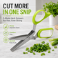 🌿 Forbici per erbe aromatiche a 5 lame – Tritatutto da cucina rapido per erbe fresche e condimenti